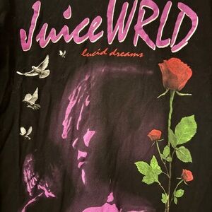 Juice WRLD Lucid Dreams Tee with Rose Design